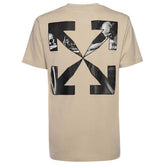 OFF-WHITE Caravaggio Arrow Slim Fit T-Shirt Sand