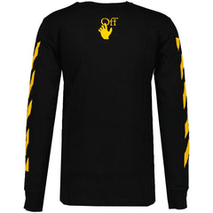 OFF-WHITE LONG SLEEVE T-SHIRT BLACK YELLOW