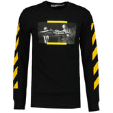 OFF-WHITE LONG SLEEVE T-SHIRT BLACK YELLOW