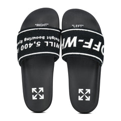 OFF-WHITE Embroidery Sliders Black