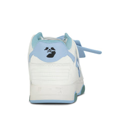 OFF-WHITE Out Of Office Low-Top leather Trainers Light Blue & White