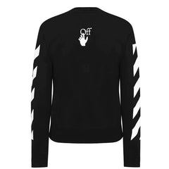 OFF-WHITE White Print Caravaggio Sweatshirt Black