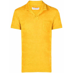 ORLEBAR BROWN Brown 'Terry' Towelling Polo-Shirt Bright Gold
