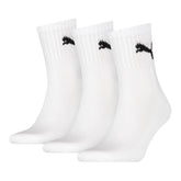 PUMA Short Crew Sock 3 Pack - White