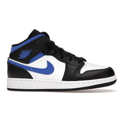 AIR JORDAN 1 MID WHITE BLACK ROYAL TRAINERS