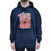Retro Kings Jordan Watercolour Stacked Hoodie - Black
