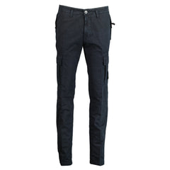 STONE ISLANDBADGE COTTON CARGO TROUSERS NAVY
