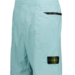 STONE ISLAND BERMUDA CARGO SHORTS AQUA
