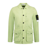 STONE ISLANDButton-Up Overshirt Jacket Mint Green