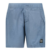 STONE ISLAND CHROME SWIM SHORTS BLUE