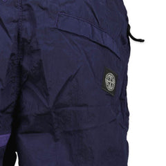 STONE ISLAND COMPASS PATCH CHROME SWIM SHORTS ROYAL BLUE
