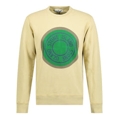STONE ISLANDCompass Printed Logo Sweatshirt Beige
