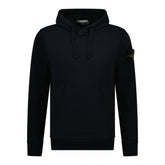 STONE ISLAND COTTON HOODED SWEATSHIRT NAVY