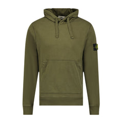 STONE ISLAND COTTON HOODIE SWEATSHIRT KHAKI