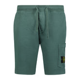 STONE ISLANDCotton Sweat Shorts Forest Green