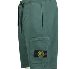 STONE ISLANDCotton Sweat Shorts Forest Green