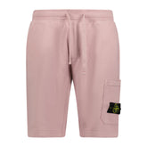 STONE ISLANDCotton Sweat Shorts Forest Rose