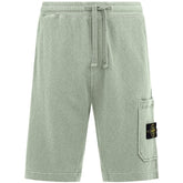 STONE ISLANDCotton Sweat Shorts Green