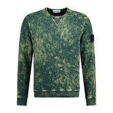 STONE ISLAND COTTON TYE DYE SWEATSHIRT GREEN