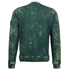 STONE ISLAND COTTON TYE DYE SWEATSHIRT GREEN
