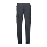 STONE ISLANDCuffed Leg Cargo Trousers Charcoal Grey