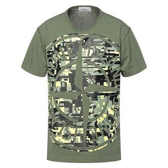 STONE ISLAND DIGITAL CAMO T-SHIRT MILITARY GREEN