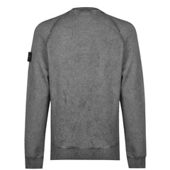 STONE ISLAND DUST COTTON SWEATSHIRT BLACK