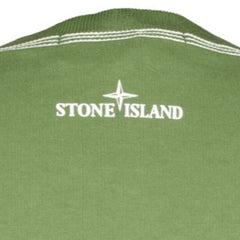 STONE ISLANDGraphic-Stripe Logo Embroidered T-shirt Khaki