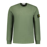 STONE ISLANDLight Cotton Sweatshirt Green