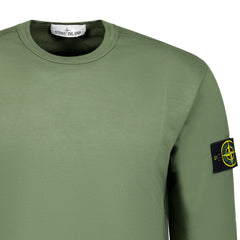STONE ISLANDLight Cotton Sweatshirt Green