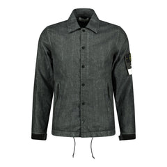 STONE ISLAND'Lino Resinato Quilted-TC' Black Jacket