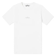 STONE ISLAND(Kids) Logo Front and Back T-Shirt White