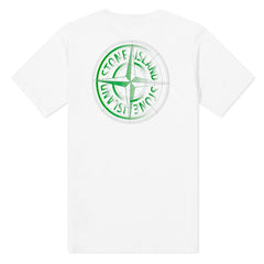 STONE ISLAND(Kids) Logo Front and Back T-Shirt White