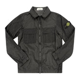 STONE ISLAND(Kids) Nylon Overshirt Black