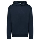 STONE ISLAND 'OLD' TREATMENT HOODED SWEATSHIRT NAVY