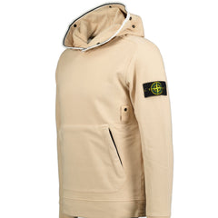 STONE ISLAND OTH CHEST SNAP HOODIE ANTIQUE ROSE