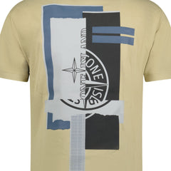 STONE ISLANDRear Print Logo T-Shirt Beige