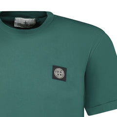 STONE ISLAND SMALL CHEST LOGO T-SHIRT FOREST GREEN