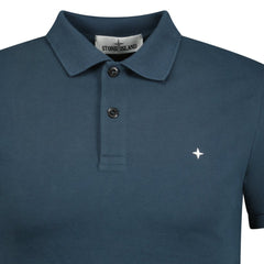 STONE ISLAND SMALL LOGO POLO SHIRT NAVY