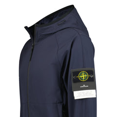 STONE ISLAND SOFT-SHELL ZIP-UP JACKET NAVY