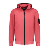 STONE ISLAND SOFT-SHELL ZIP-UP JACKET PINK