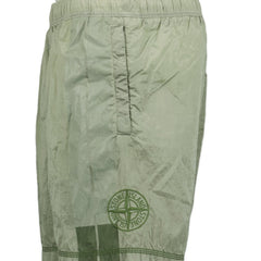 STONE ISLANDStripe Swim Shorts Light Green