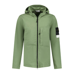 STONE ISLAND 'SUPIMA' ZIP-UP JACKET GREEN
