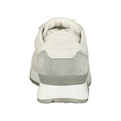 Suede Trainers White & Grey