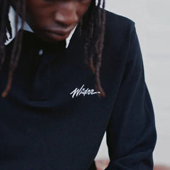 WNDRR Script Rugby Top - Black