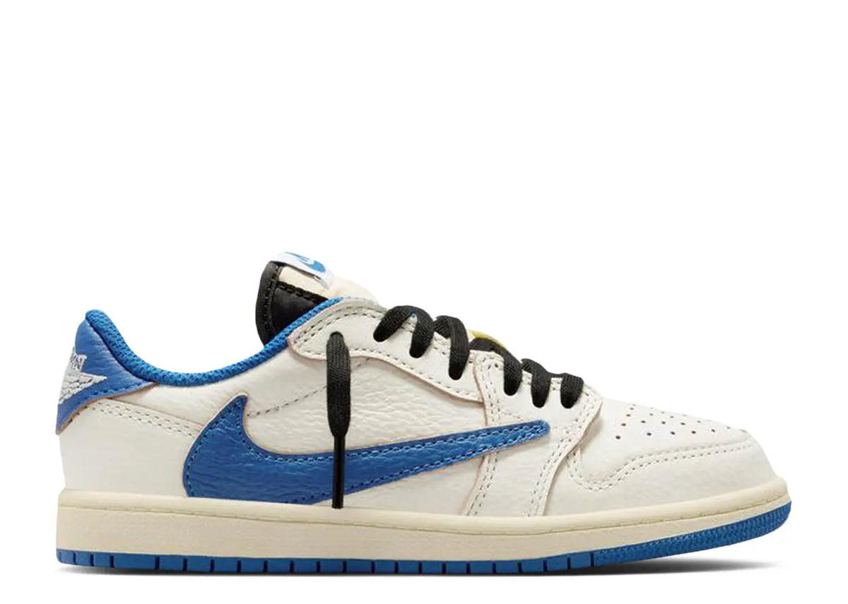 Jordan 1 Retro Low OG SP Fragment x Travis Scott Sail Military Blue (PS)
