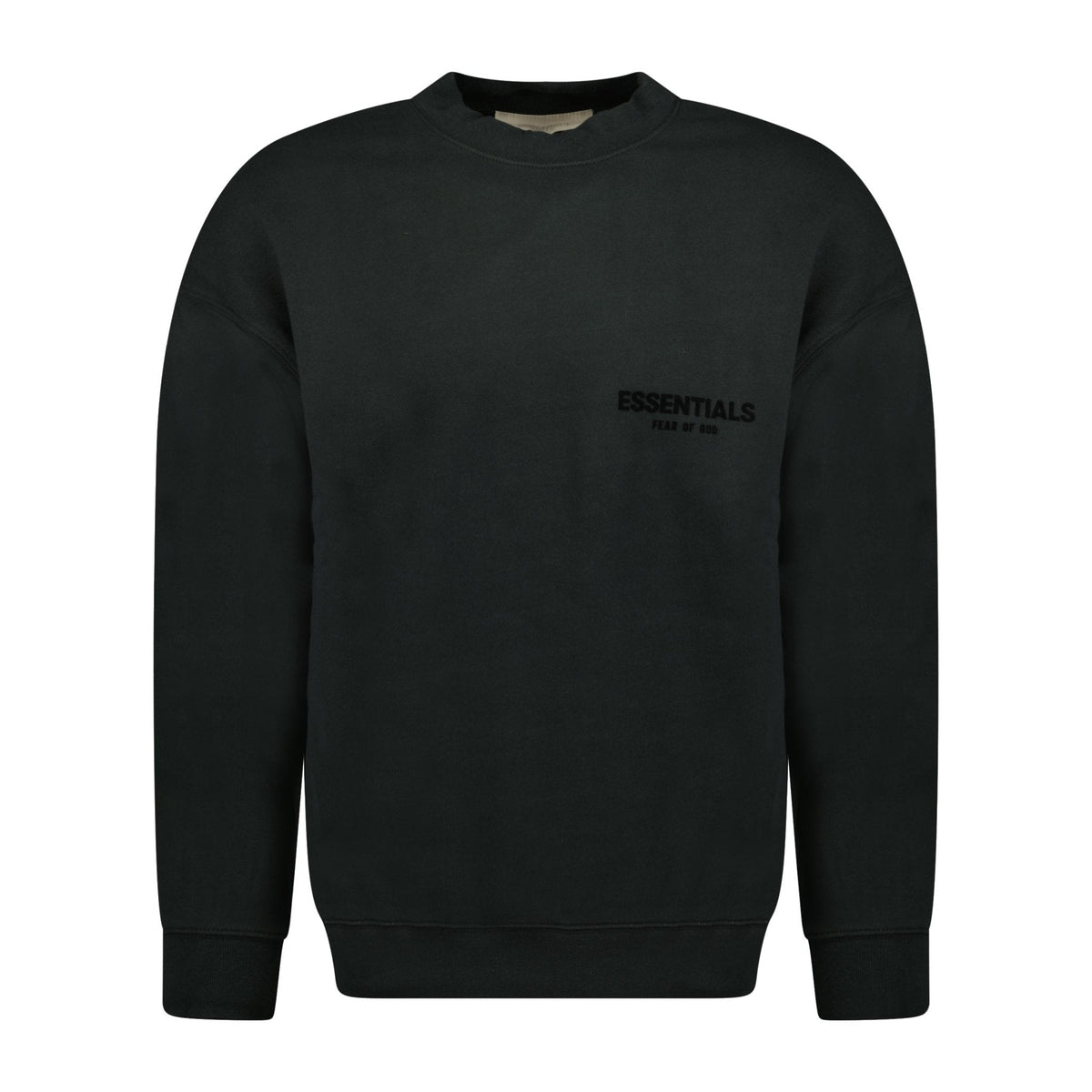 FEAR OF GOD ESSENTIALS ESSENTIALS CREW NECK SWEATSHIRT BLACK