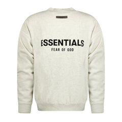 FEAR OF GOD ESSENTIALS PULL-OVER CREW NECK SS22 LIGHT OATMEAL SWEATSHIRT