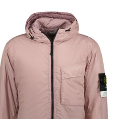 STONE ISLAND GARMENT DYED CRINKLE REPS R-NY PRIMALOFT JACKET PINK