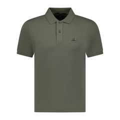 CP COMPANY Short Sleeve Stitch Logo Polo-Shirt Green
